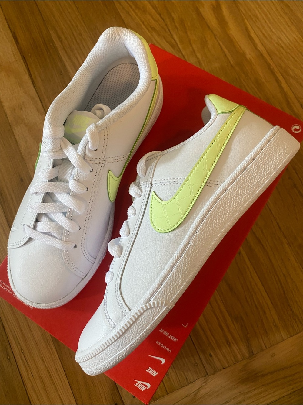 NEW Nike Court Royale White Barely Volt Womens Shoes